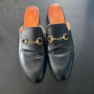 Gucci Princetown leather slipper, SZ40/10US. Worn, see photos for imperfections